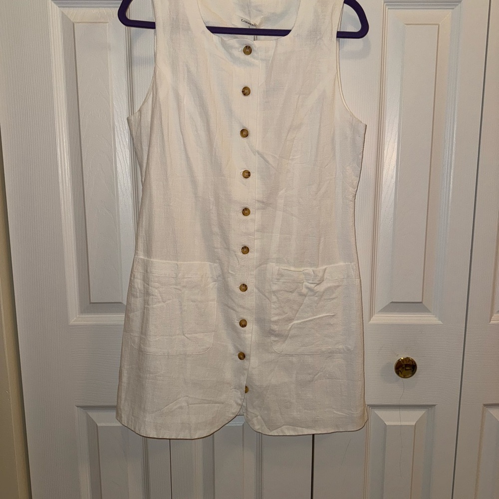 NWT - Commense - Cotton Button-Front Short Dress - Picture 2 of 4